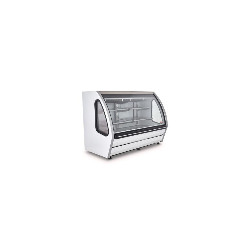 VITRINA EXHIBIDORA VIDRIO PLANO BLANCA DRD5-B
