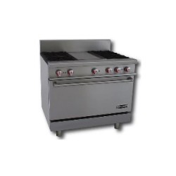 Estufa con 4 quemadores, horno y plancha de 1 pie CG-41P