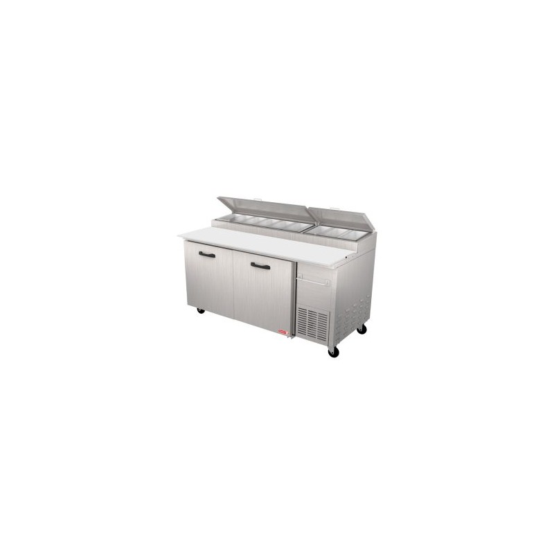 MESA FRIA PARA PREPARACION DE ALIMENTOS DE 2 PUERTAS PPT67-11R1S